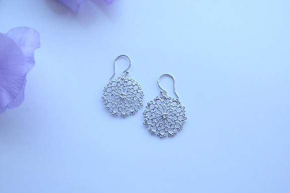 ✦クラシカルモチーフ✦ピアス/イヤリング【ロジウム】classical motif pierce/earring 3枚目の画像