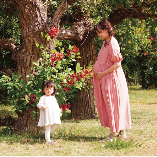 tawa　マタニティドレス マタニティ 服 授乳服 フィオナ 総レースドレス ジッパータイプ