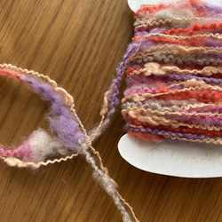 在庫２点！！『ちょこっと毛糸♪綺麗な色合い毛糸』～ピンク　約3ｍ60㎝～ 2枚目の画像