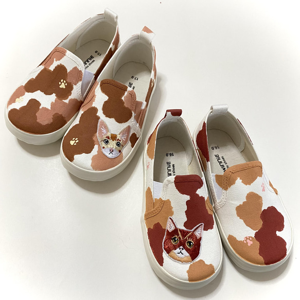 【SALE】猫シリーズ  キッズ ◆ 三毛猫  16.0㎝(幅広) 9枚目の画像