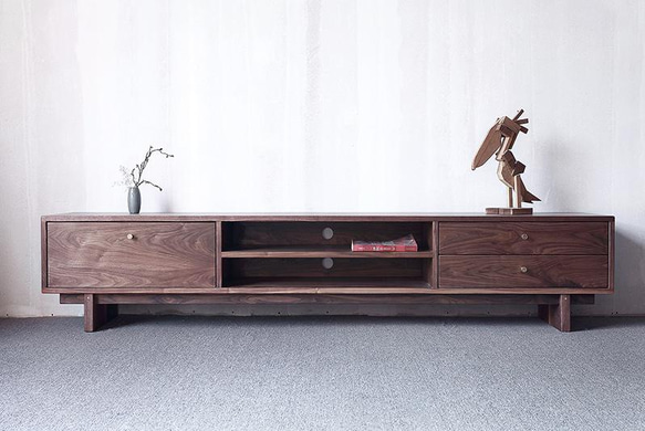 オーダーメイド 職人手作り テレビボード テレビ台 ローボード 木目 天然木 無垢材 家具 木工 おうち時間 エコ LR 