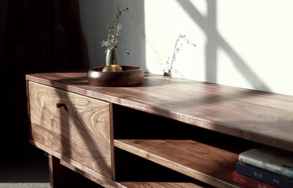 オーダーメイド 職人手作り テレビボード テレビ台 ローボード 木目 天然木 無垢材 家具 木工 おうち時間 エコ LR 