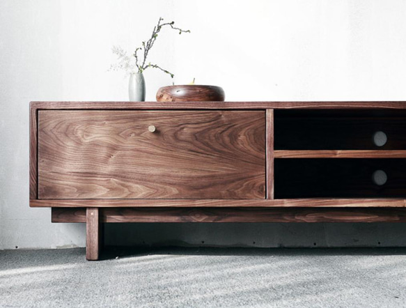 オーダーメイド 職人手作り テレビボード テレビ台 ローボード 木目 天然木 無垢材 家具 木工 おうち時間 エコ LR 