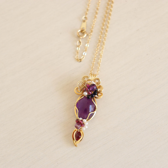 Amethyst necklace 第3張的照片