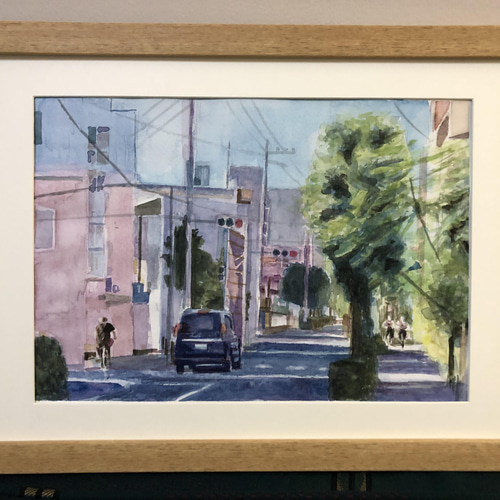 透明水彩画】【原画】東京の街並 A4 絵画 シェイクハンズ 通販