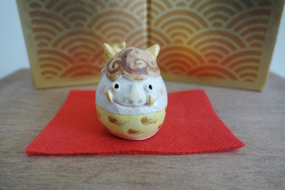 鬼と金棒 節分 陶器 角二本 その他置物 つちもの製作所 通販 13229585