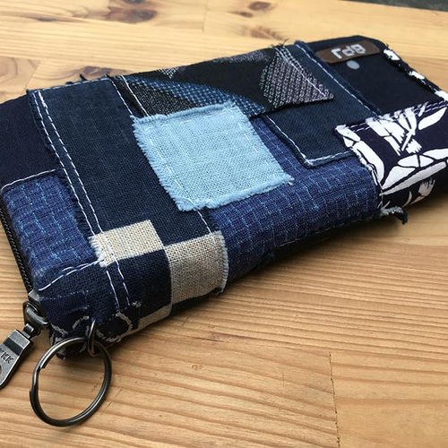 襤褸パッチワーク「長財布-001」 長財布 tukurite 通販 13229764
