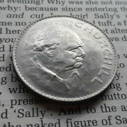 英国 イギリス 1965年 ブリティッシュ クラウン コイン 5シリング 28g