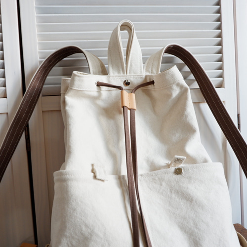 倉敷帆布の柔らかリュック Ａ4 サイズ 倉敷産帆布の柔らかリュック | myu.handwork｜ 倉敷帆布 トートバッグ