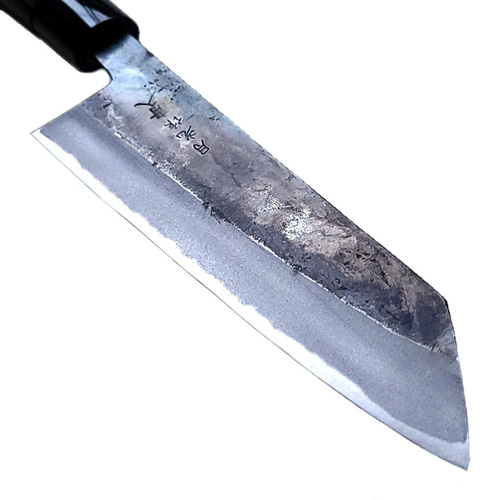 月光作 青紙2号 黒打 文化包丁 165㎜ #1401 焼柄 包丁・ナイフ 月光作 青紙2号 黒打 文化包丁 165㎜ #1401 焼柄 包丁・ナイフ