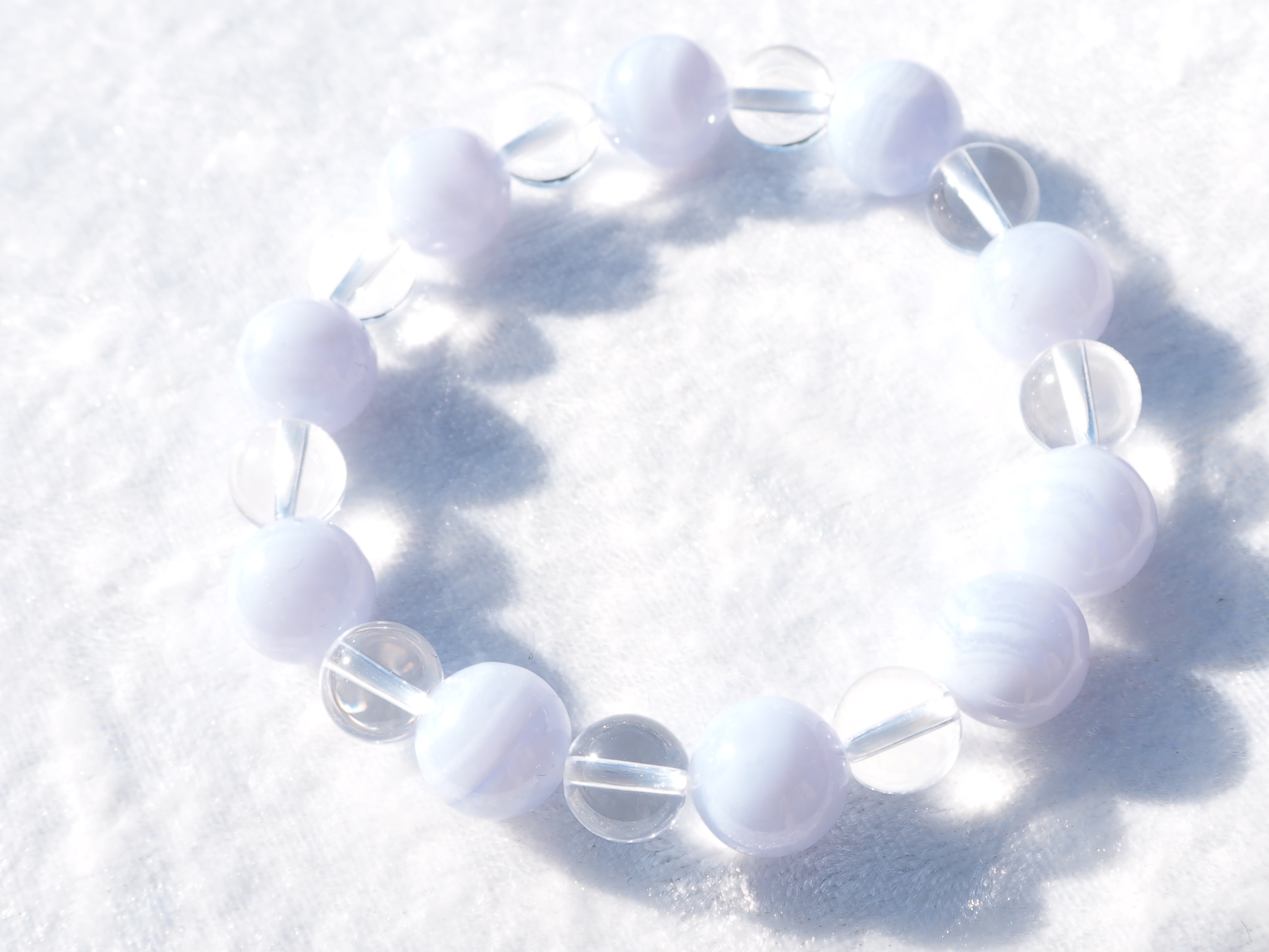 ブルーレースメノウブレスレット