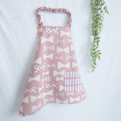 SALE！キッズエプロン☆三角巾☆セット☆ゴム☆ポケットつき☆花柄