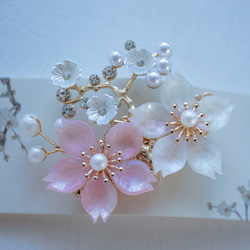 meine.blumen様 本物花 バレッタ ヘアアクセサリー 髪飾り Amazon.co.jp: Liroyal 紫 柿の花 バレッタ ヘアクリップ 大人用