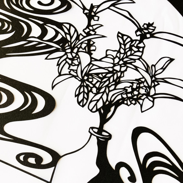 『キンモクセイ』花の切り絵シリーズ 4枚目の画像