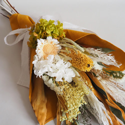 バンクシアとコンパクターのドライフラワースワッグ dried flower swag 3枚目の画像