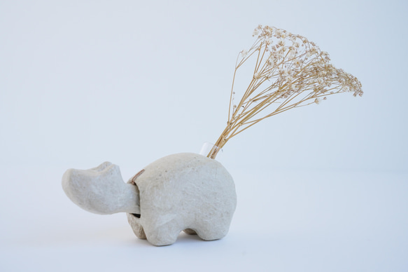 【受注生産】張り子の一輪挿し・ペン立て　BEKOvase 1枚目の画像