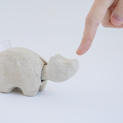 【受注生産】張り子の一輪挿し・ペン立て　BEKOvase 2枚目の画像