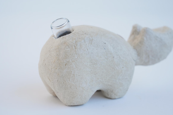 【受注生産】張り子の一輪挿し・ペン立て　BEKOvase 3枚目の画像