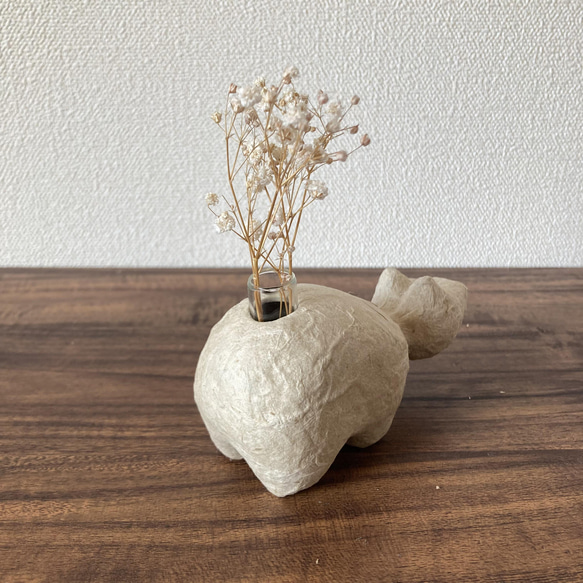 【受注生産】張り子の一輪挿し・ペン立て　BEKOvase 8枚目の画像