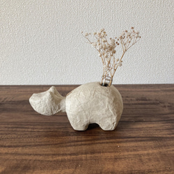 【受注生産】張り子の一輪挿し・ペン立て　BEKOvase 4枚目の画像