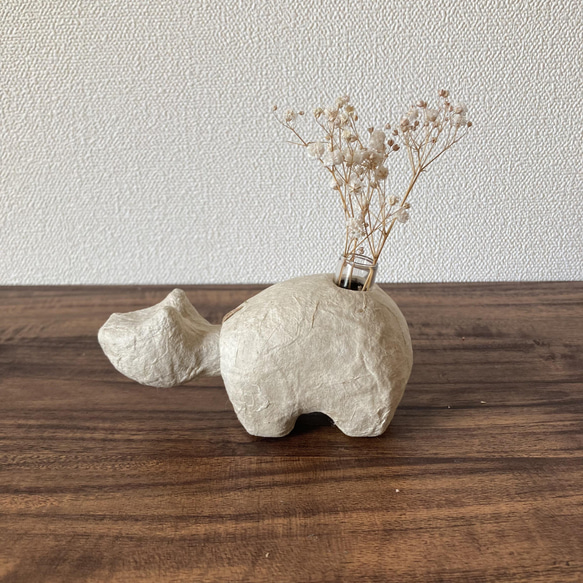 【受注生産】張り子の一輪挿し・ペン立て　BEKOvase 4枚目の画像