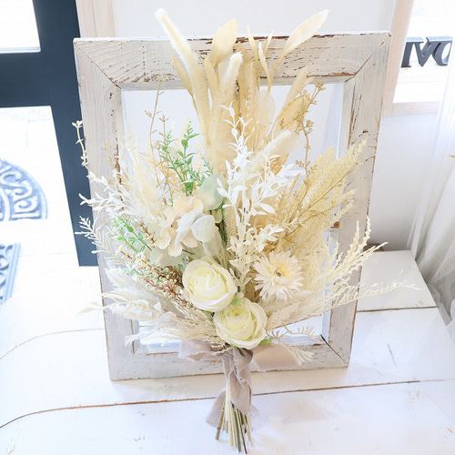 ドライフラワースワッグ クラッチブーケ 前撮り 誕生日プレゼント 店舗インテリア ドライフラワースワッグ クラッチブーケ 前撮り 誕生日プレゼント 店舗