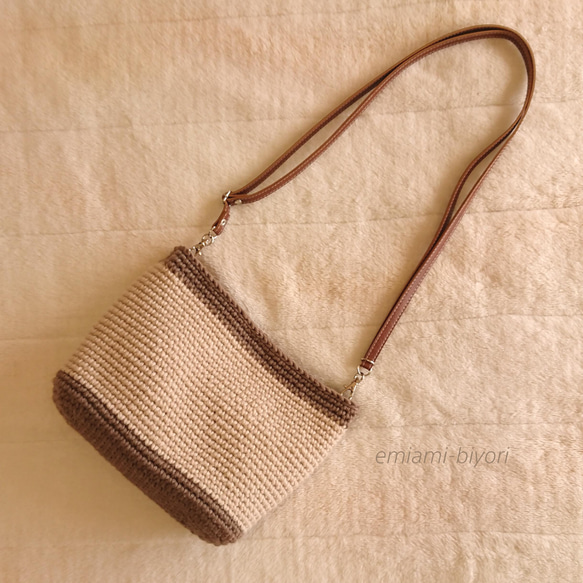 【極美品】エルメス アメリー ポシェット サコッシュ ショルダーバッグ　ブラウン エルメスHermes' アメリー ポシェット サコッシュ ショルダー