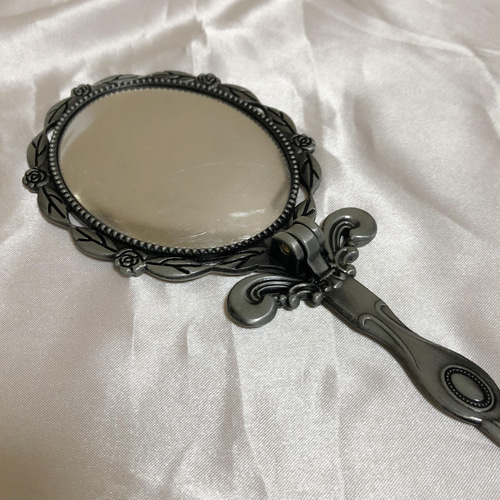 手鏡 アンティーク シルバー デコ 086 レジン・樹脂 A♡parts shop by