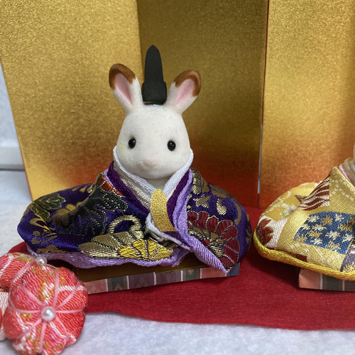 シルバニア雛人形　随身　ひな祭りセール シルバニアファミリー 雛祭り お雛様·お内裏様 雛人形·小物