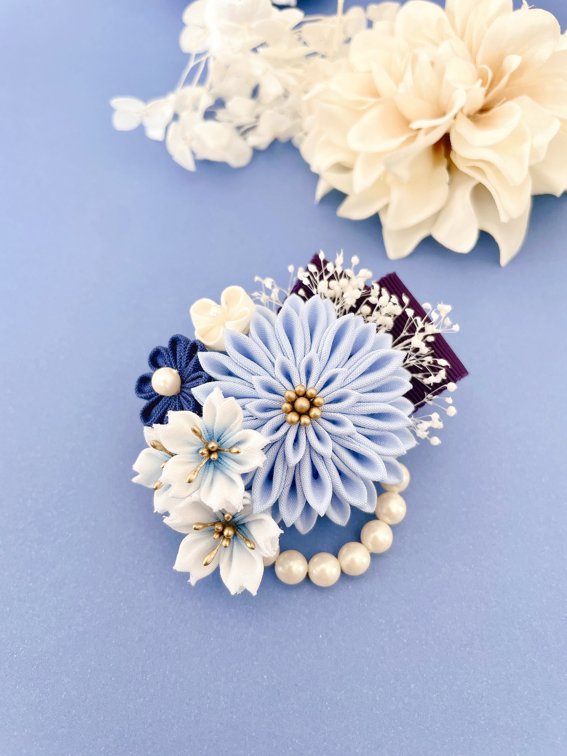 卒業式　しだれ桜　さくら　ギフト　つまみ細工　ちりめん　桜　インドア花見