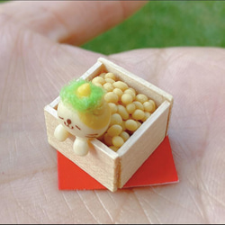 【受注製作】ミニチュア  節分鬼ネコちゃん飾り 2枚目の画像