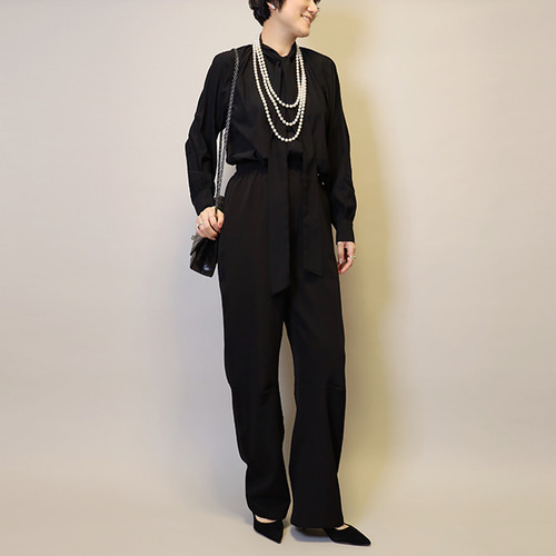 体型カバー20回以上再販セットアップ普段〜式にもブラックフォーマル