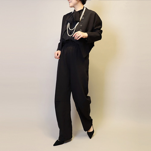 体型カバー20回以上再販セットアップ普段〜式にもブラックフォーマル