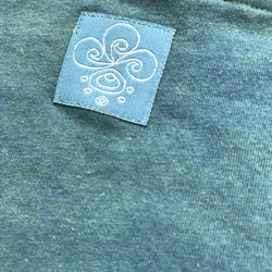 【藍と槐】【かさね染め】草木染めふんどしぱんつ　オーガニックコットン　ユニセックス　フェムケア　ゴムタイプ 5枚目の画像