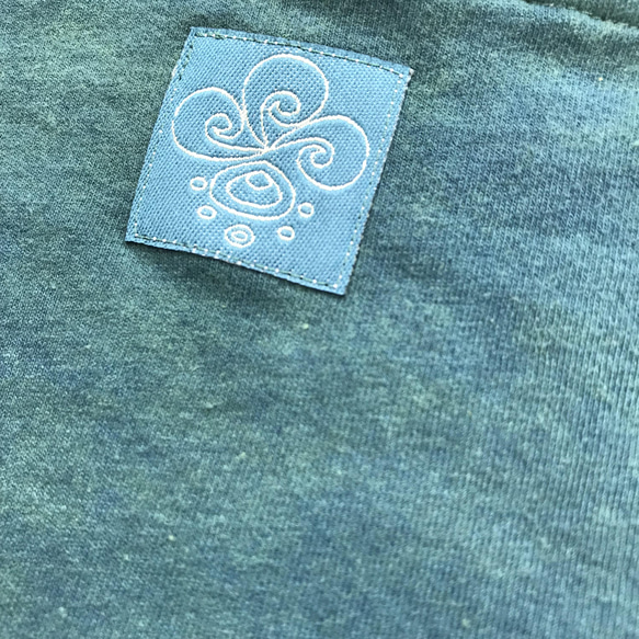 【藍と槐】【かさね染め】草木染めふんどしぱんつ　オーガニックコットン　ユニセックス　フェムケア　ゴムタイプ 5枚目の画像