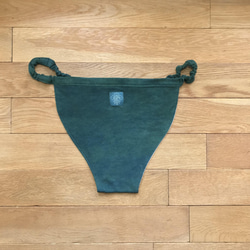 【藍と槐】【かさね染め】草木染めふんどしぱんつ　オーガニックコットン　ユニセックス　フェムケア　ゴムタイプ 3枚目の画像