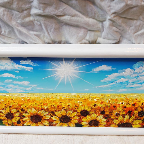 油絵 絵画 【太陽とひまわり畑】 絵画 HR 通販 13233840 油絵 絵画 【太陽とひまわり畑】 絵画 HR 通販 13233840