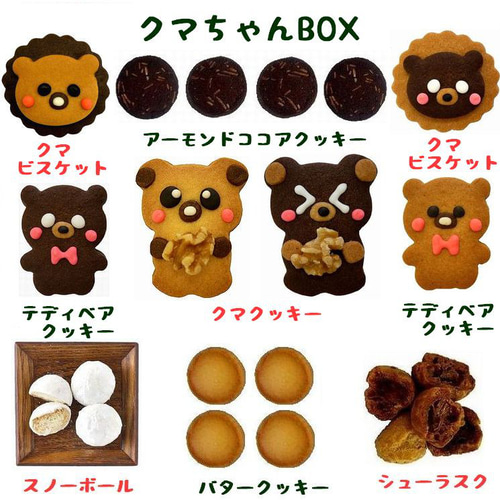 アンティーユ クッキー熊のパーツ ぬいぐるみ ペニーズボックス