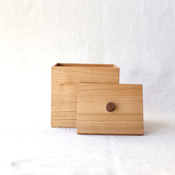 木製小物入れ 木製 小物入れ(綿棒ケース) 〈サクラ〉 フリーボックス・小物入れ kz