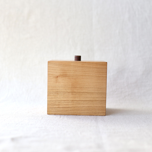 木製小物入れ 木製 小物入れ(綿棒ケース) 〈サクラ〉 フリーボックス・小物入れ kz