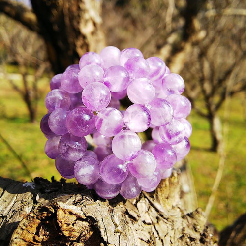 天然ラベンダーアメジスト(薄紫水晶)8mm使用【神聖幾何学 天然ラベンダーアメジスト(薄紫水晶)8mm使用【神聖幾何学