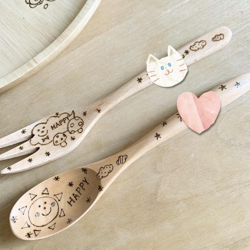 確認(*ᴗˬᴗ)⁾⁾⁾アカシアプレート♡スプーンフォーク♡オーダー受け付け