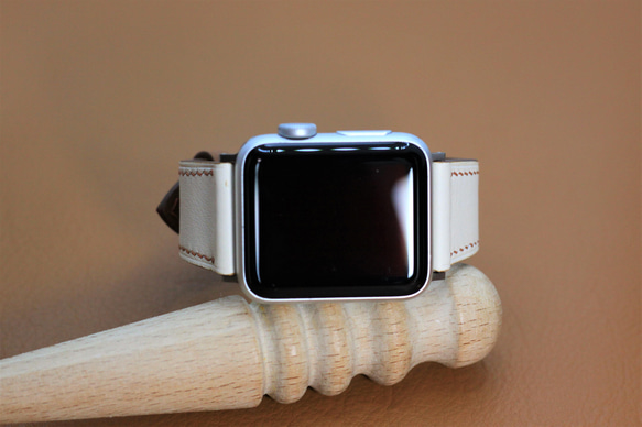 【バレンタイン】高級革使用Apple Watch　レザーバンド レザーベルト  時計ベルト　バンド　D45 高級金具付け 4枚目の画像