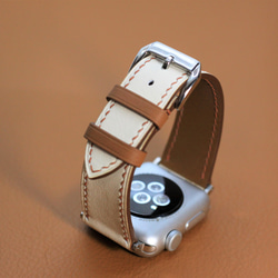 【バレンタイン】高級革使用Apple Watch　レザーバンド レザーベルト  時計ベルト　バンド　D45 高級金具付け 1枚目の画像