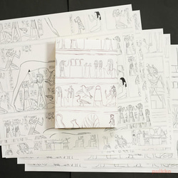 紙製ブックカバー　エジプト　死者の書 4枚目の画像