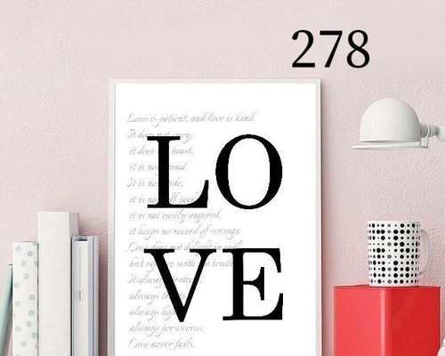 LOVE 愛の言葉 No.278.⭐️ポスター 北欧 アート 名言 愛 LOVE 結婚