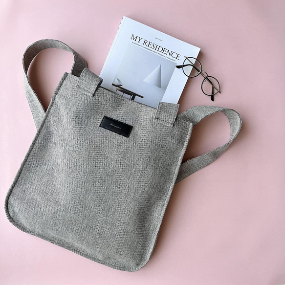 ◇訳有り【NEWライトグレー】スマートな2wayリュック/トートバッグ