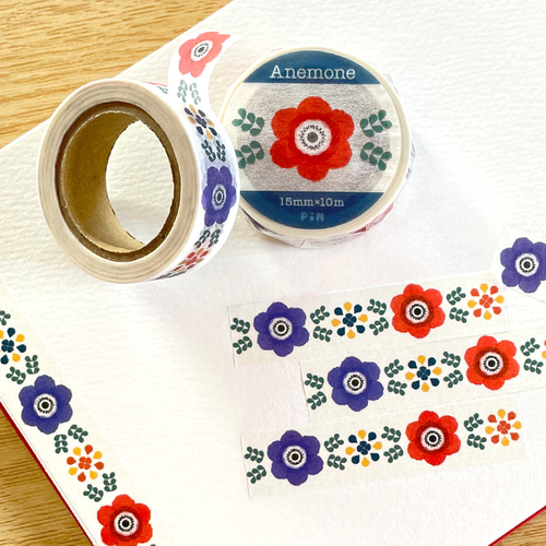 アネモネの文具ギフトセット ｜クリアファイル・レターセット・一筆箋