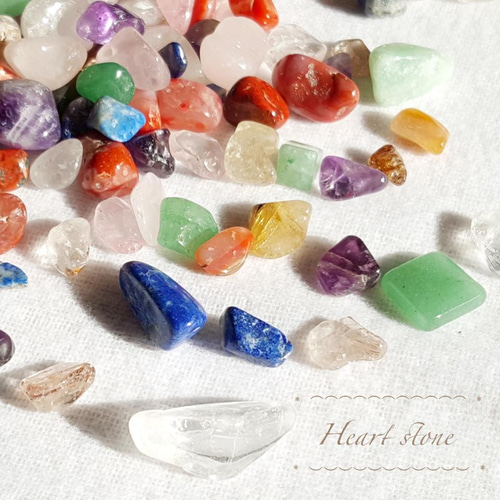 再販×107】色とりどり✨ミックスさざれ石 100g 天然石 ◇水晶・ルチル