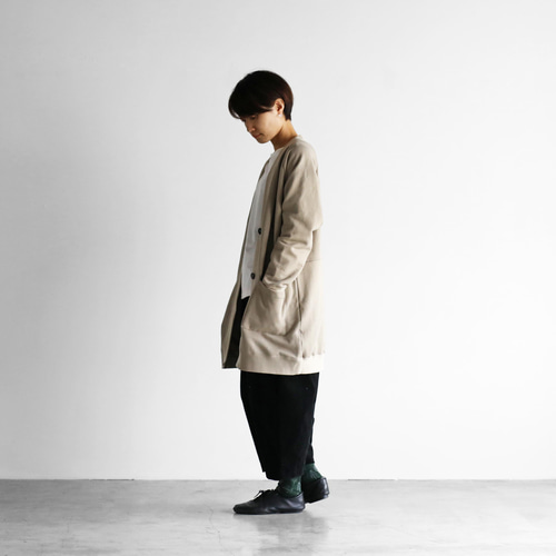 huis 遠州織物SUVINスウェットジャケット（カーキベージュ）